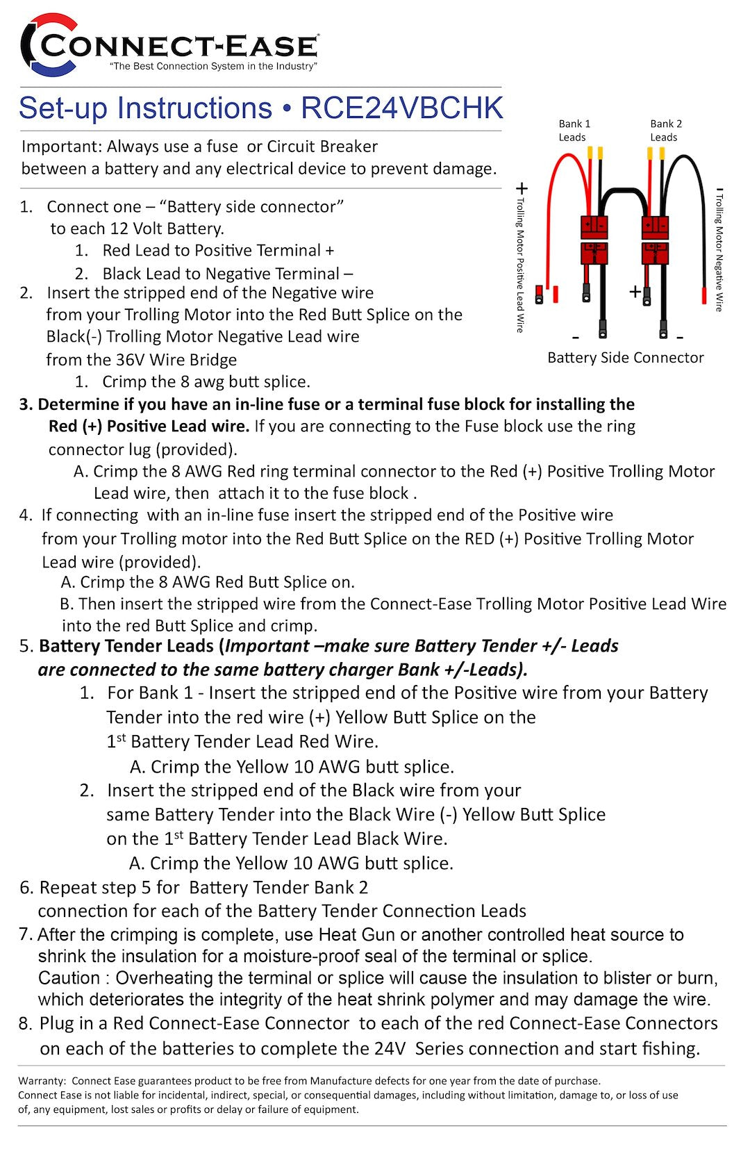 Connect-Ease RCE24VBCHK 8 AWG Trolling-Motor Harness - image 4