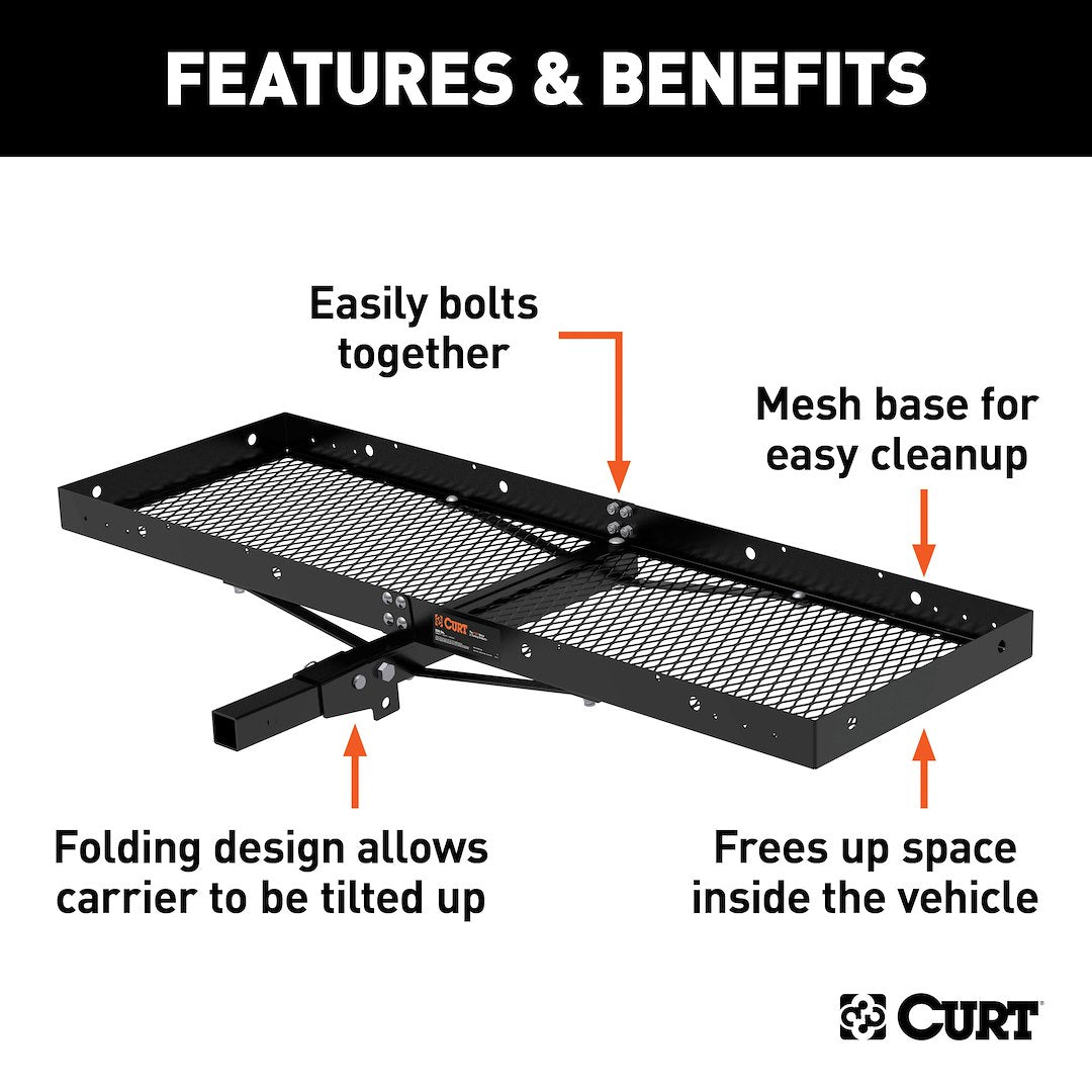 Curt 18109 Trailer Hitch Cargo Carrier - image 2