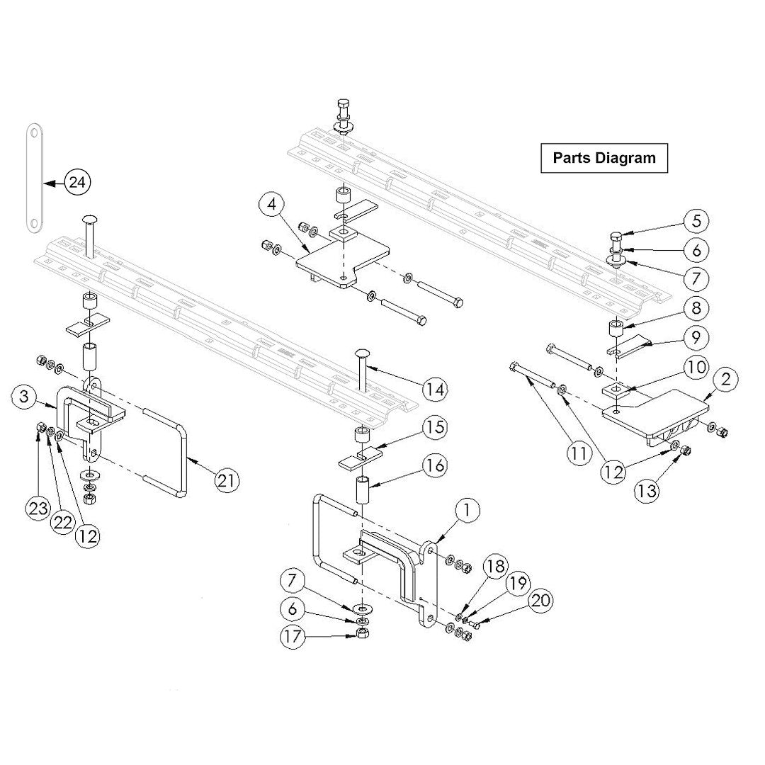 Husky Towing 33073 Fifth Wheel Trailer Hitch Mount Kit