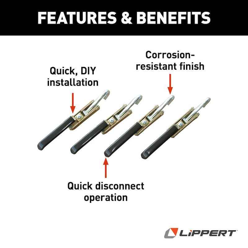 Happijac 182894 Turnbuckle Handle Set – Qwik-Load Lever Upgrade (4)