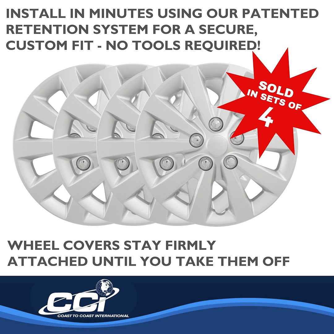 Coast To Coast 52116S Sentra 16-Inch Silver Covers