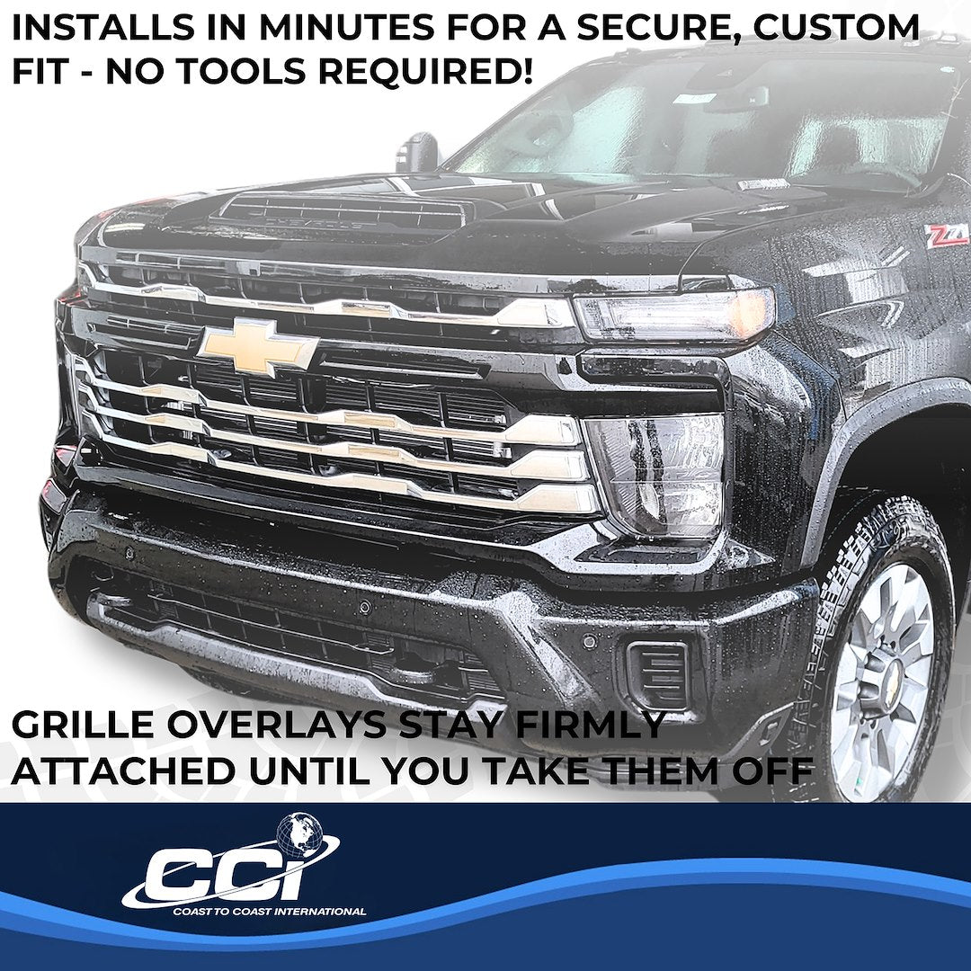 Coast To Coast GI208 Silverado 2500 Chrome Grille Overlay - image 4