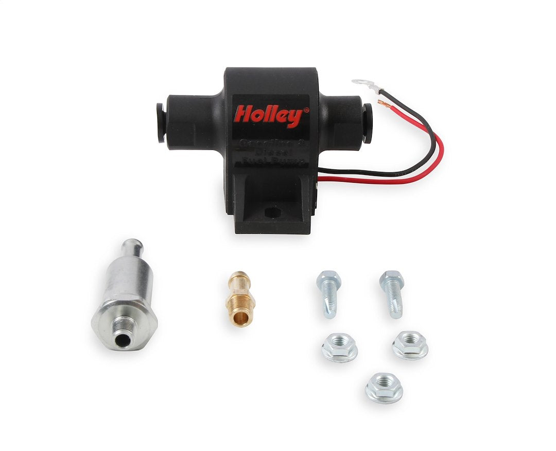 Holley 12-426 Mighty Mite 12V In-Line Fuel Pump, 25 GPH