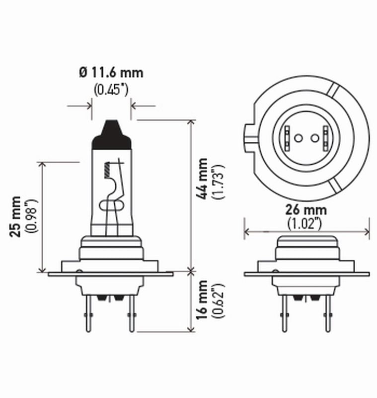 Hella H7sb Headlight Bulb