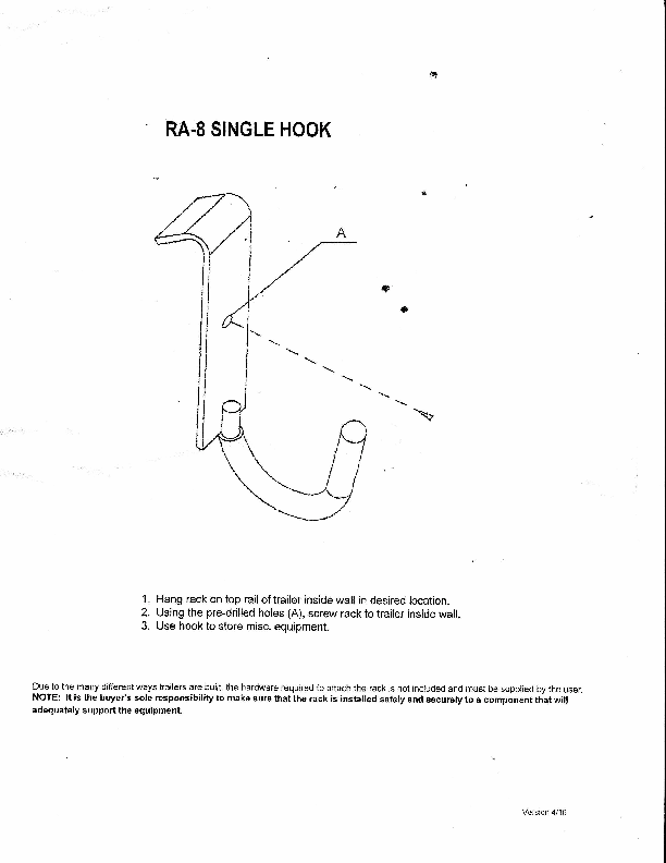 Rack-Em Ra-8 Multi Purpose Hook - image 5