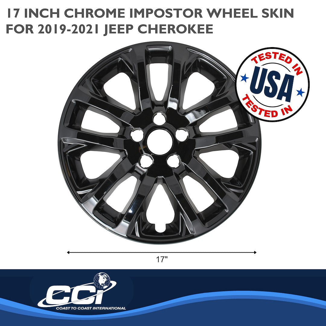 Coast To Coast IMP457BLK Black Cherokee Impostor Wheel Skins - image 2