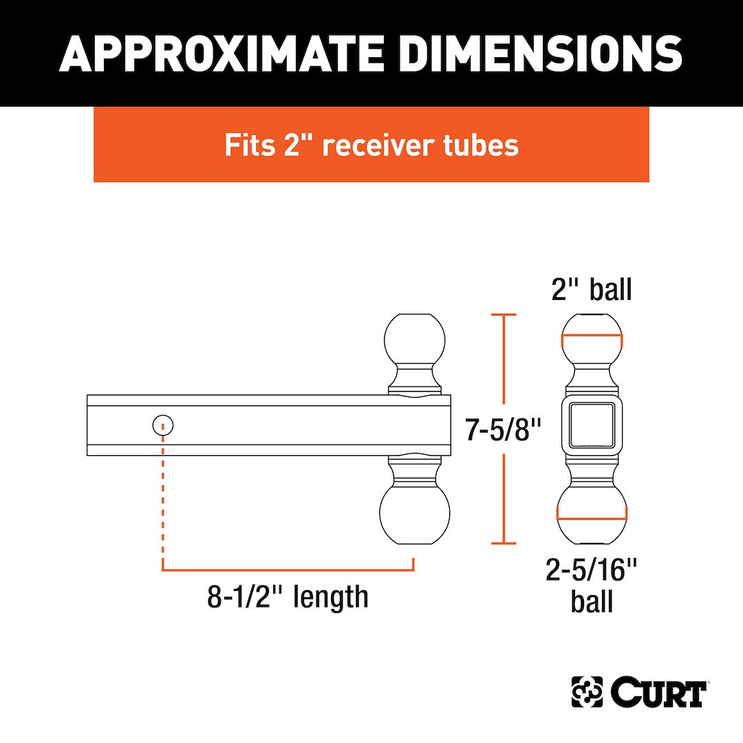 Curt 45665 Trailer Hitch Ball Mount - image 4