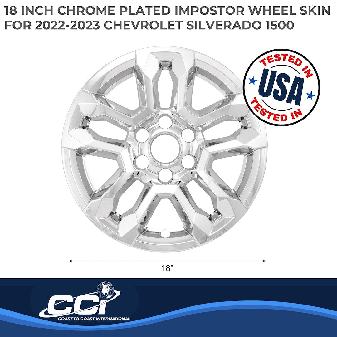 Coast To Coast IMP502X Silverado Chrome 18-Inch Skin - image 3