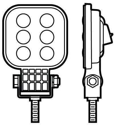 Peterson Mfg. M905-Mv-Bt2 Work Light