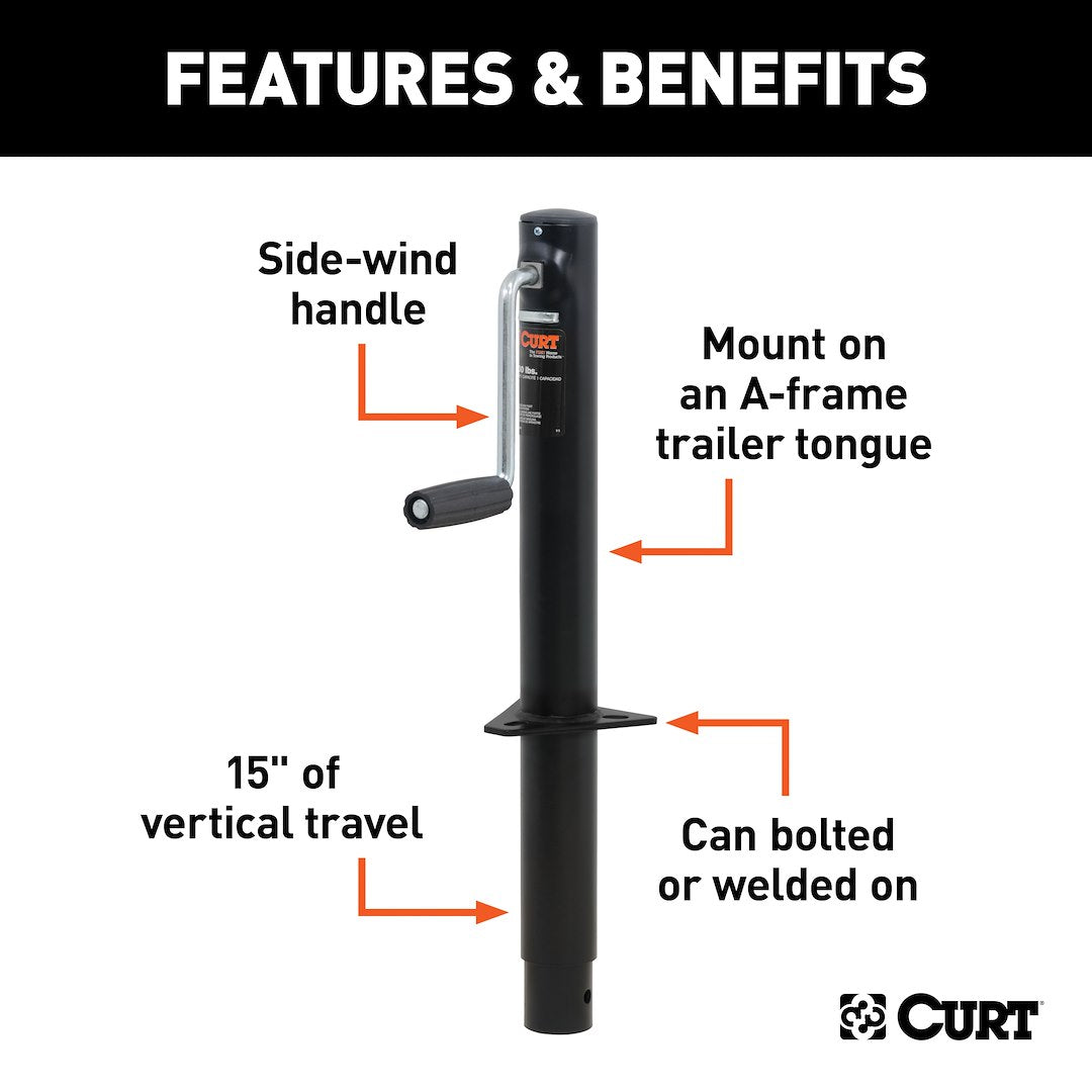 Curt 28204 Trailer Tongue Jack - image 2