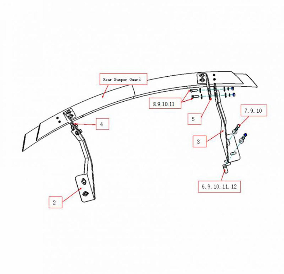 Black Horse Offroad Crdl-Tot101b Bumper Guard - image 4