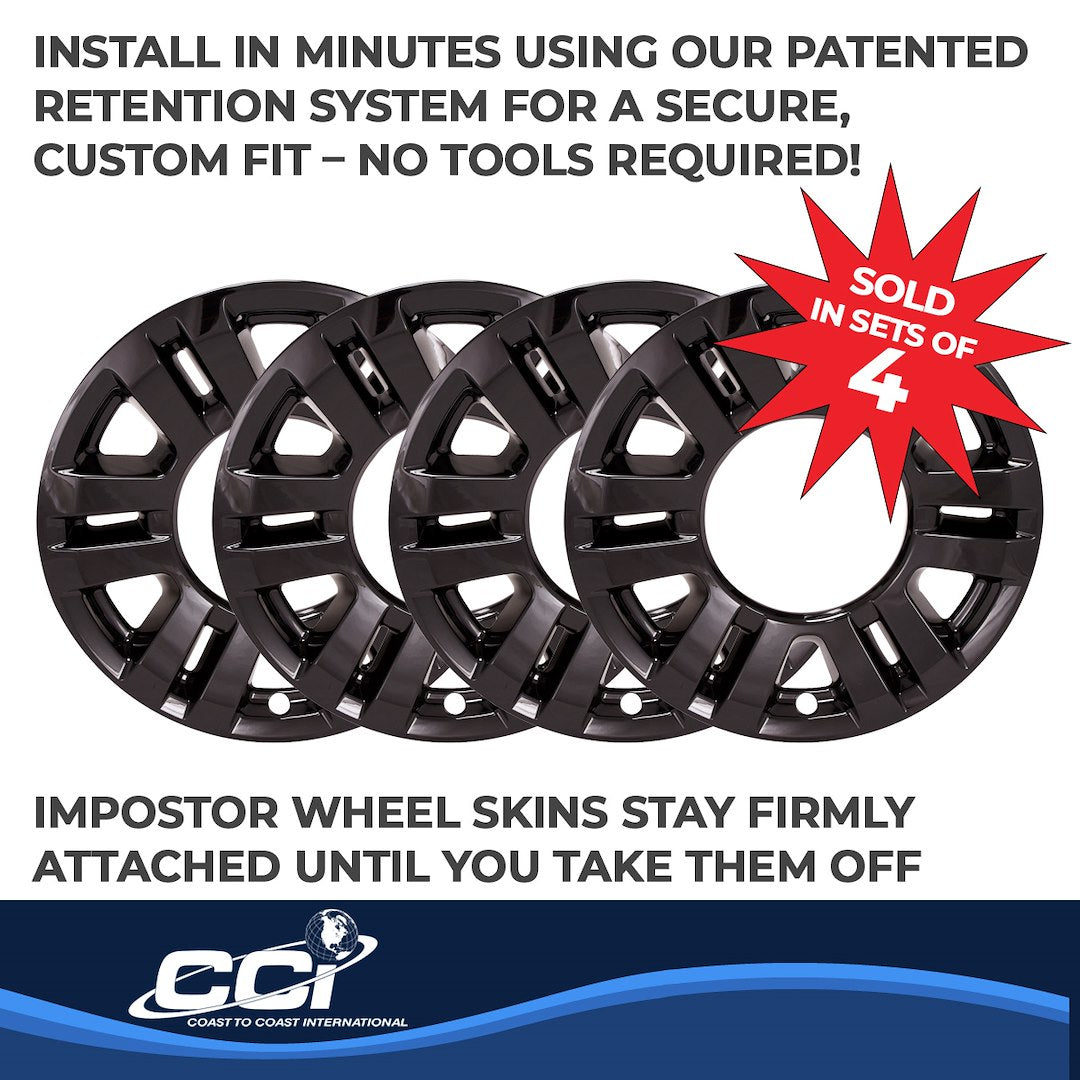 Coast To Coast IMP470BLK F-250 XLT Black Wheel Skin - image 4