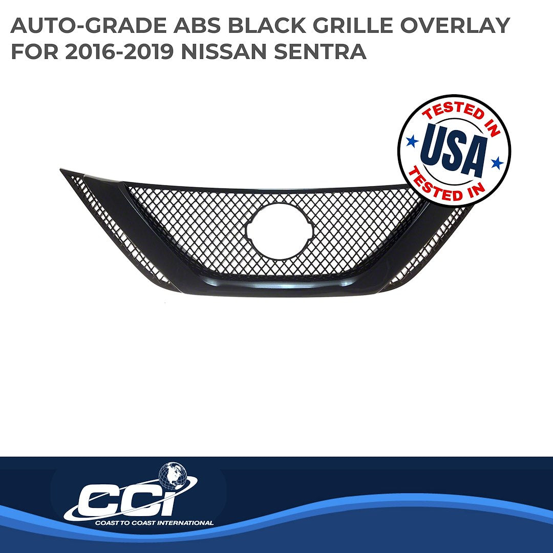 Coast To Coast GI466BLK Sentra Black Mesh Grille Overlay - image 2