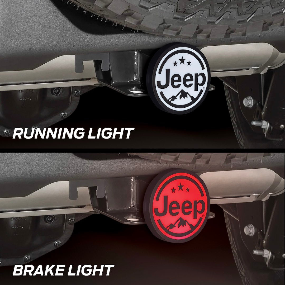 Plasticolor 002315R01 Jeep Lighted Hitch Cover