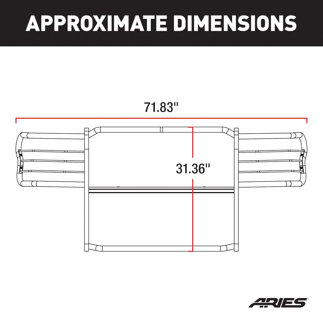 Aries Steel Grille Guard 3065 - image 4