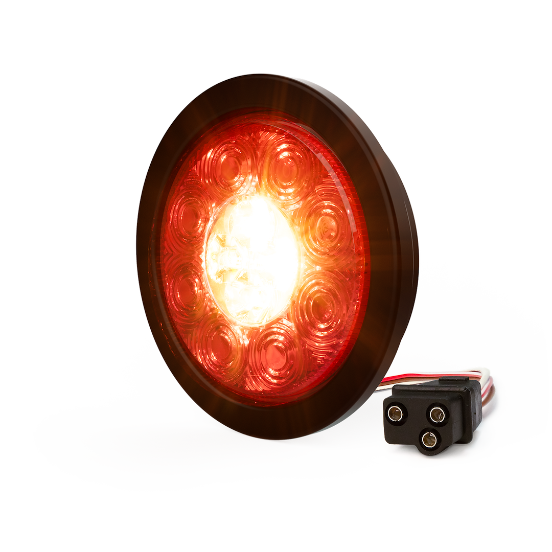 Ecco ED3040AW Round Grommet-Mount LED Warning Light