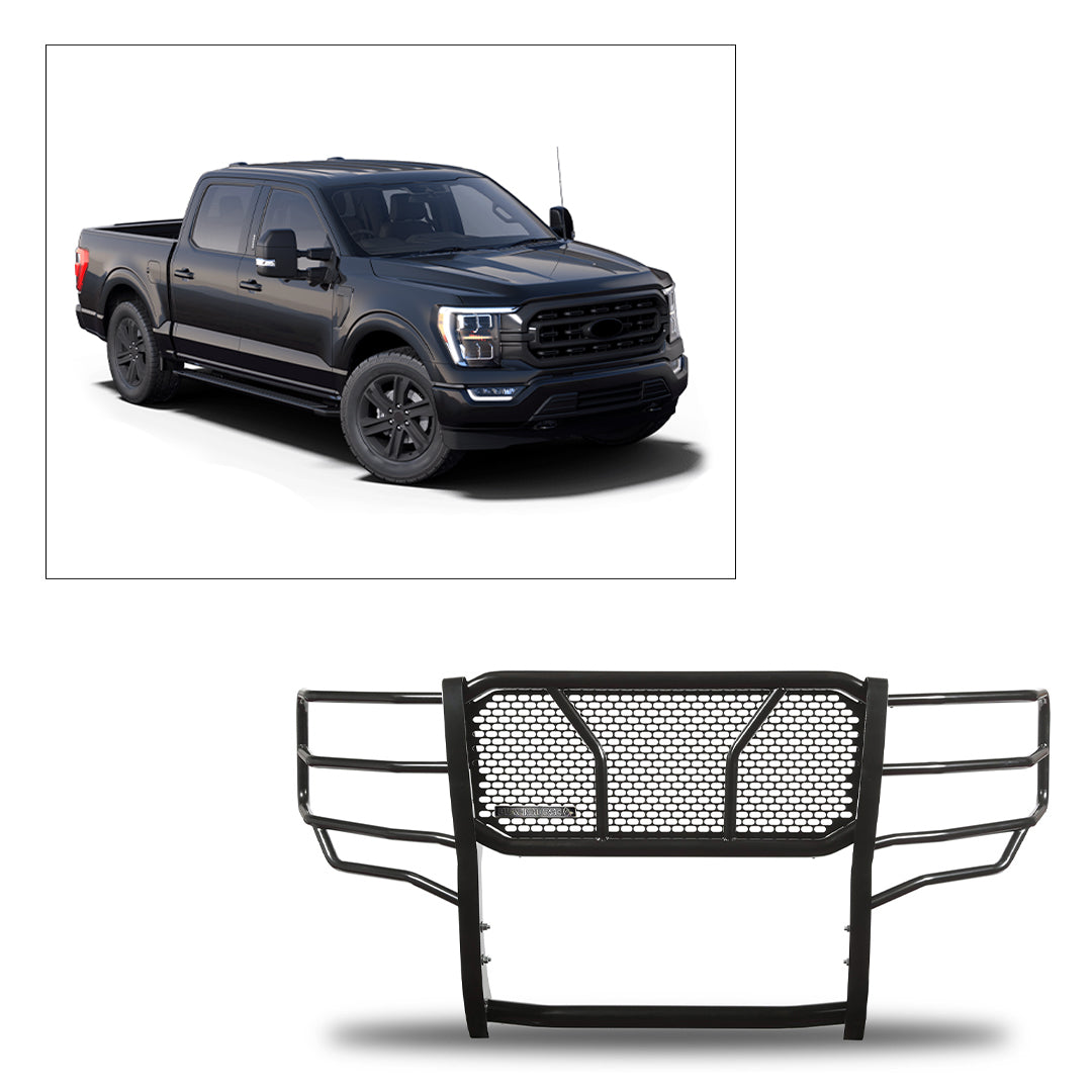 Black Horse Offroad Rugged Series Steel Grille Guard RU-FOF116-B - image 1