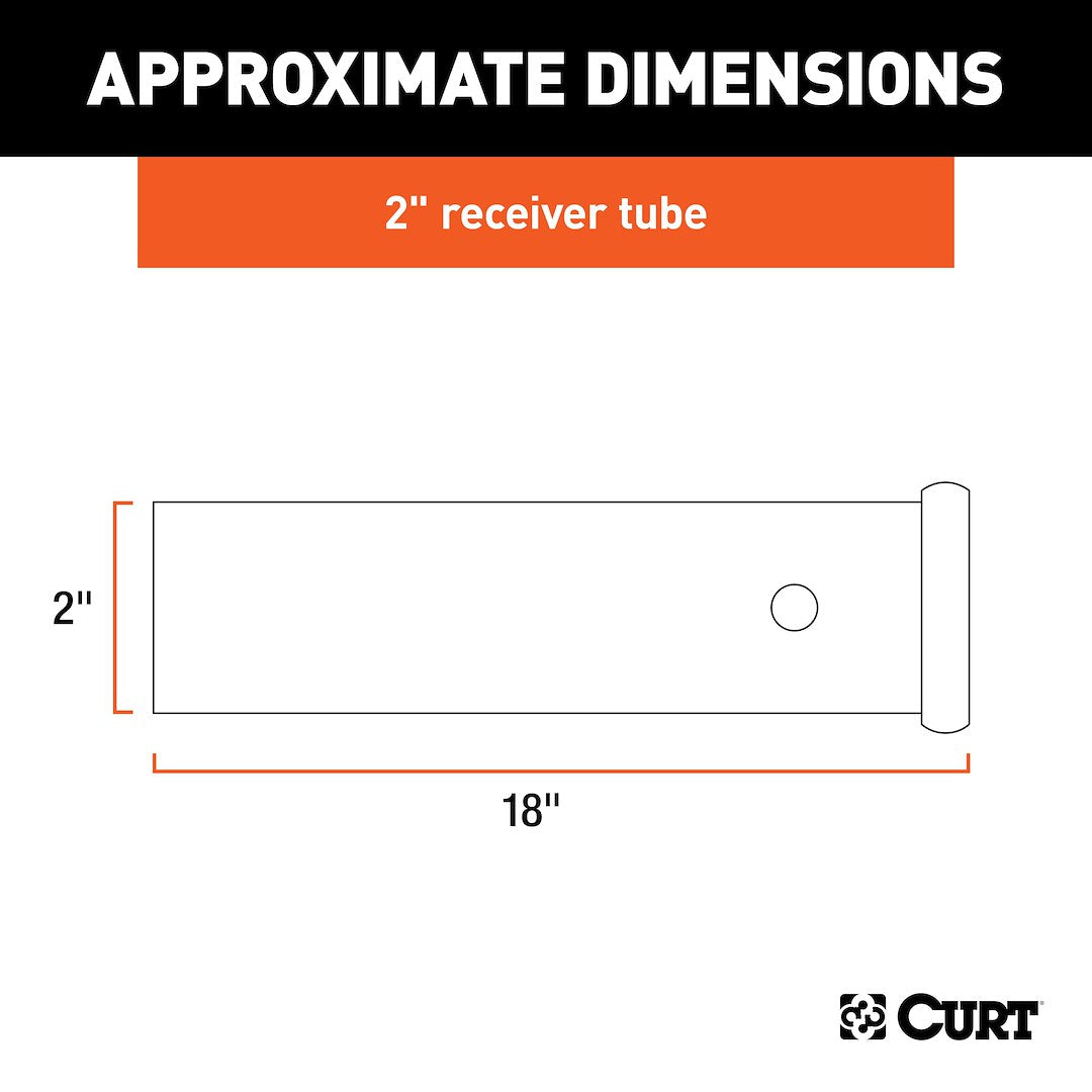 Curt 49180 Trailer Hitch Receiver Tube - image 3