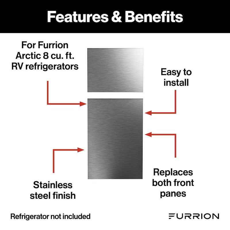 Furrion Arctic C-FCR08DCGTA-A01 Fridge Door Panels – Stainless Steel