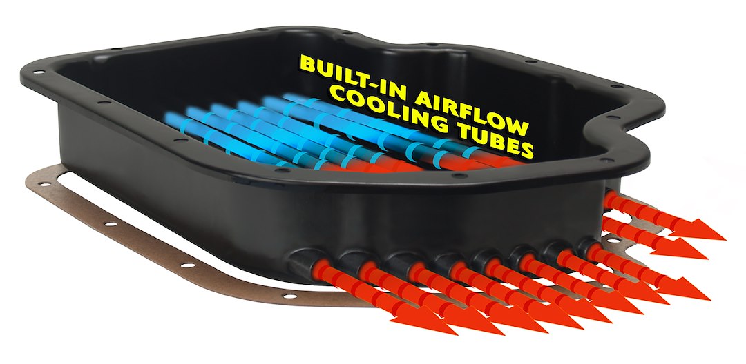 Derale 14201 TH400 Steel Transmission Oil Pan - image 3