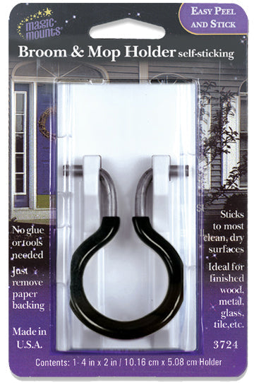 MAGIC MOUNTS Broom Holder (3724) – Hold Capacity: Holds 1 Broom