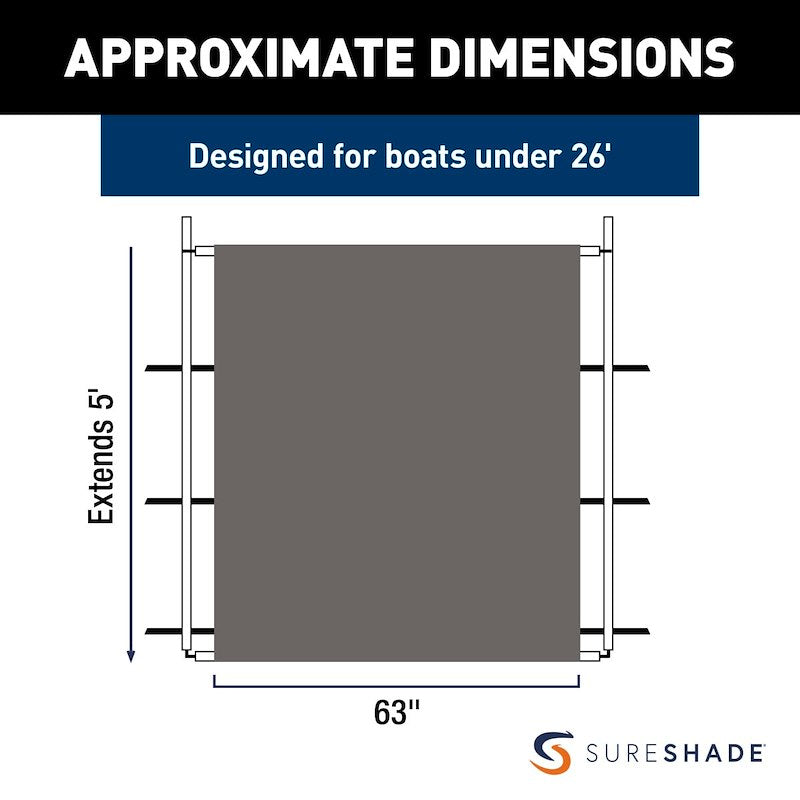 Taylor Made SureShade PTX Power Shade – PTXSS63GY Marine