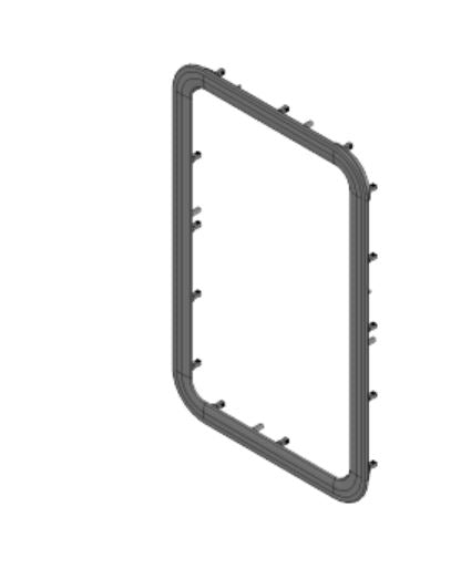Lippert Components 711862 Entry Door Window Frame - image 1