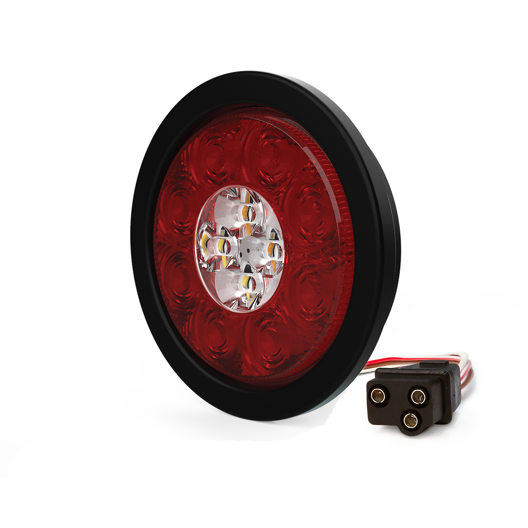 Ecco ED3040AW Round Grommet-Mount LED Warning Light