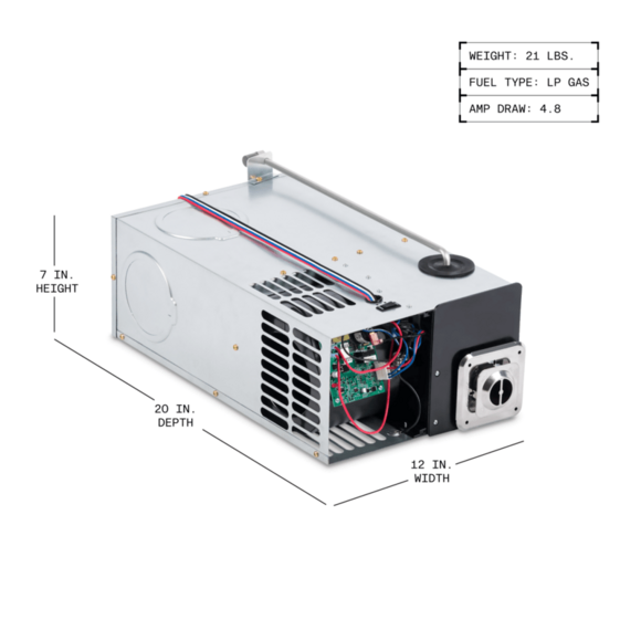 Dometic DFSDH20121 DFS Series 20,000 BTU LP Gas RV Furnace