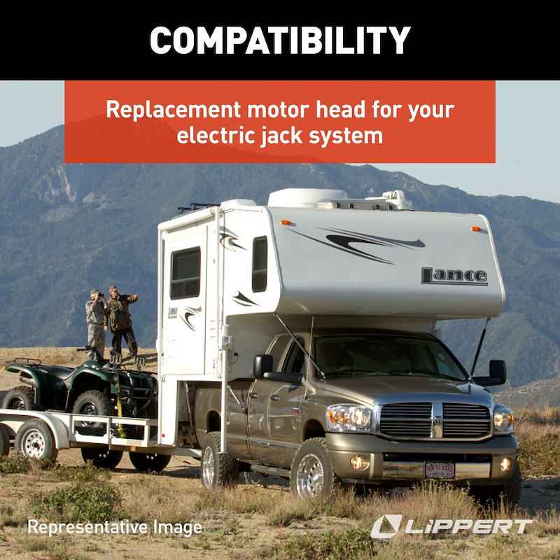 Happijac 182515 Camper Jack Motor – 12V Electric Drive Head