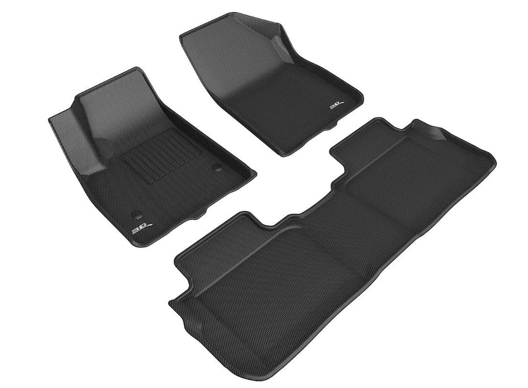 3D Mats KAGU Floor Liner Thermoplastic Rubber Of Carbon Fiber Texture L1GM02701509 - image 1