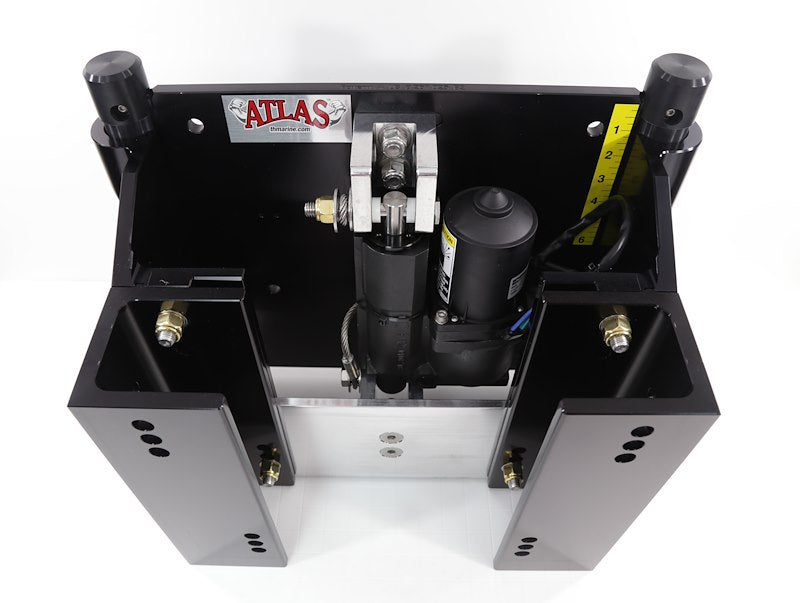 T-H Marine Black Atlas Hydraulic Jack Plate – 6" Setback – AHJ-6V-B-DP