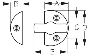 Sea Dog 222360-1 Chrome-Plated Brass Marine Hardware