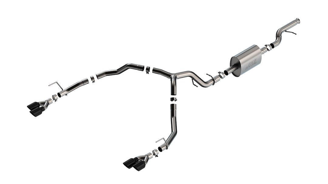 Borla S-Type Cat Back System Single Quad Exhaust System Kit 140857BC - image 1