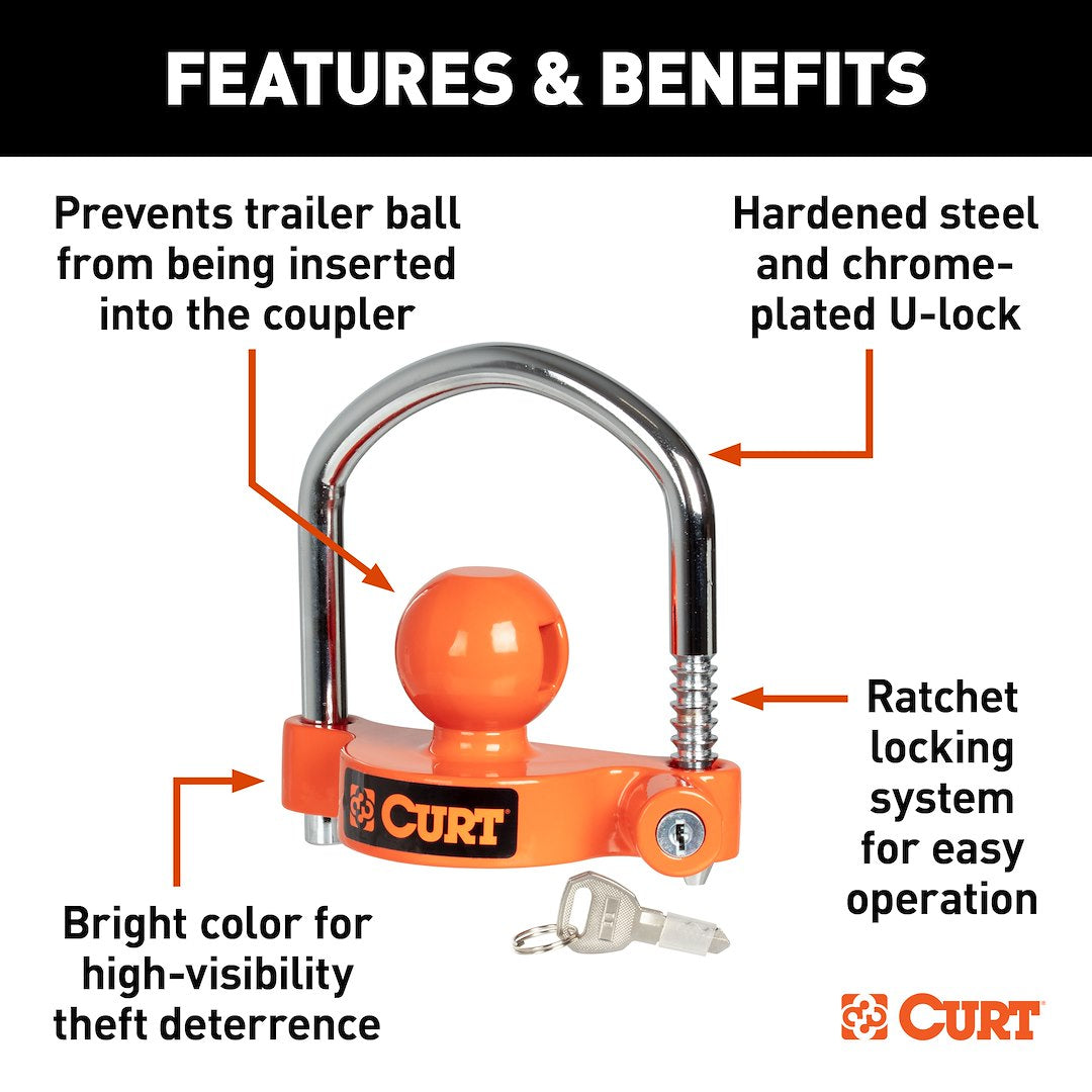 Curt 23090 Trailer Hitch Lock - image 4