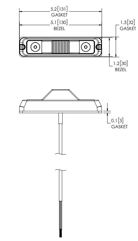 Ecco ED3777A Multi-Mount LED Mini Warning Bar