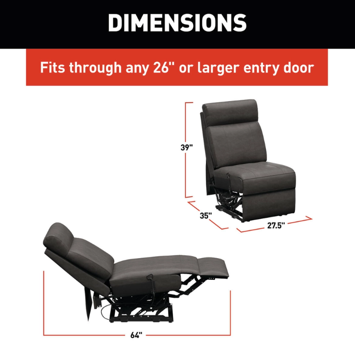 Thomas Payne Center Armless Recliner – McCoy – 2024044110