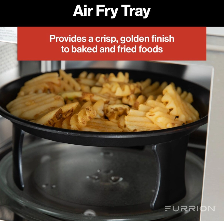 Furrion RV Microwave Oven with Air Fryer & Convection 1.1 Cu Ft Black