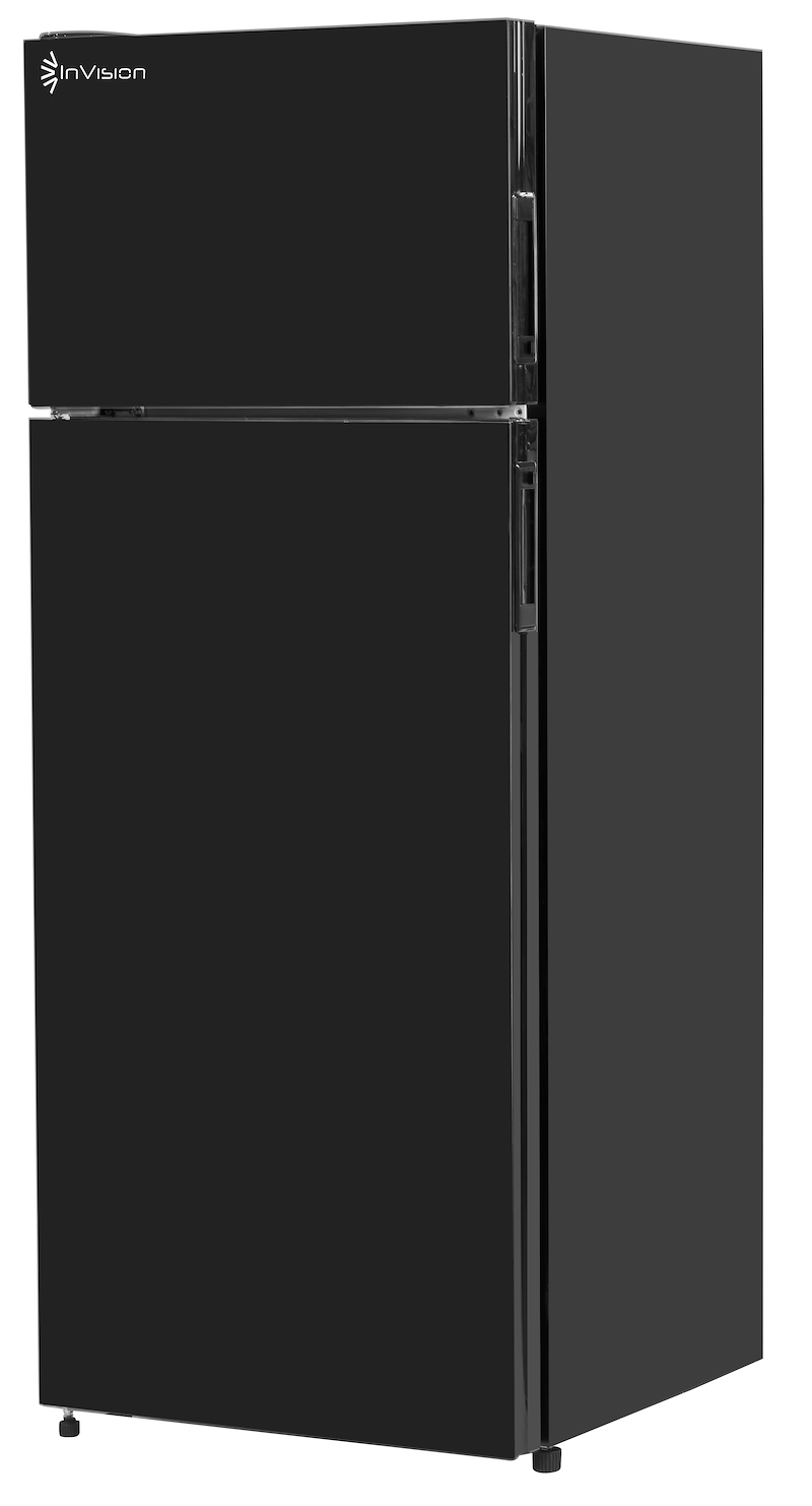 Invision 12V RV Fridge 7.7 Cu Ft – Black, Left Hand Hinge 180-2742