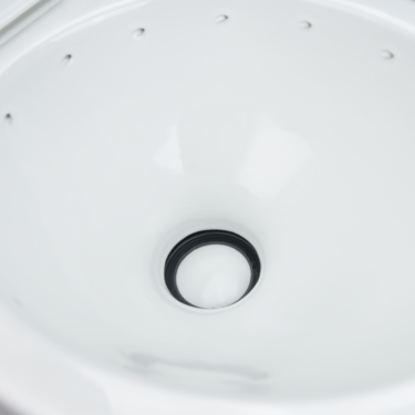 Dometic 310 Series RV Toilet – White, Pedal Flush, 360° Vortex Flush 302310081