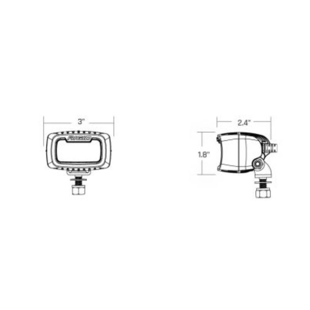Rigid 902214 SR-M Amber PRO Spot Light