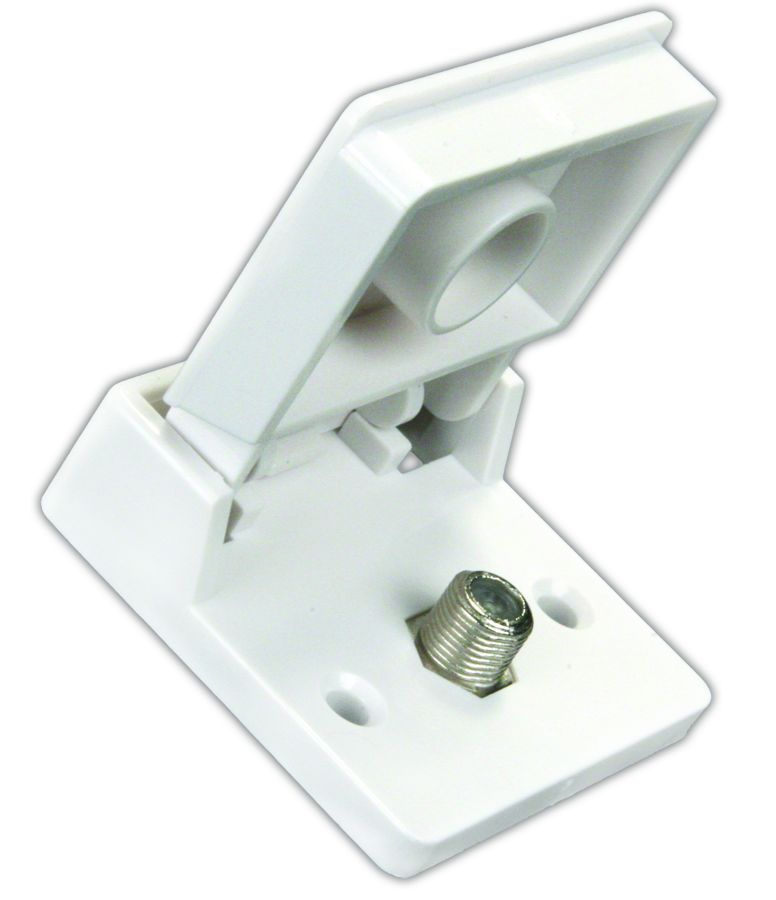 JR Products Tv Cable Entry Plate (47755) – Capacity: Single Cable