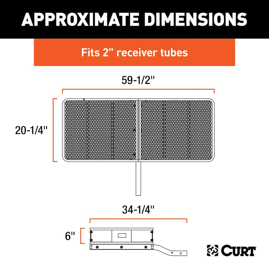 Curt 18150 Trailer Hitch Cargo Carrier - image 9