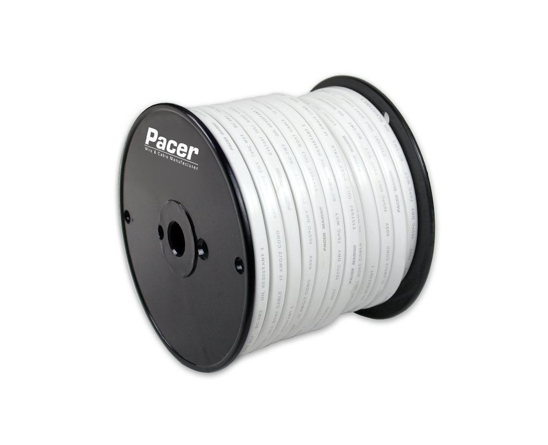 Pacer Marine W14/2dc-100 Flexible Duplex Boat Cable