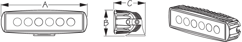 Sea Dog 405320-3 Aluminum Cockpit and Spreader Light