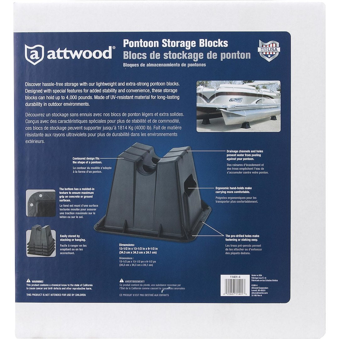 Attwood Marine 11401-4 Pontoon Boat Storage Block - image 8