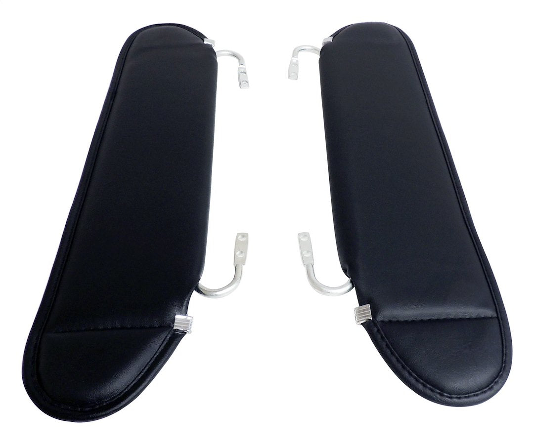 Crown Automotive RT52005 Matte Black Vinyl Sun Visor Set - image 5
