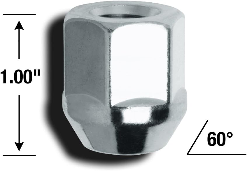 Gorilla 90088 Open-End Bulge Acorn Lug Nuts, 100 Pack