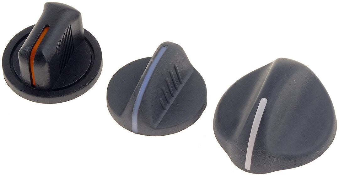 Dorman 76899 Black Temperature Control Knobs, Set of 3 - image 2