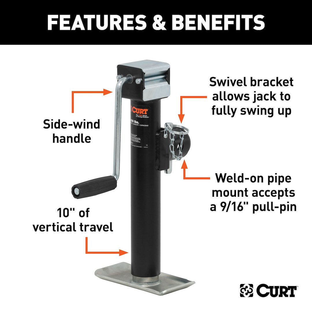 Curt 28354 Trailer Tongue Jack - image 2